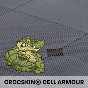 Hard Korr solar mats include exclusive Crocskin cell armouring